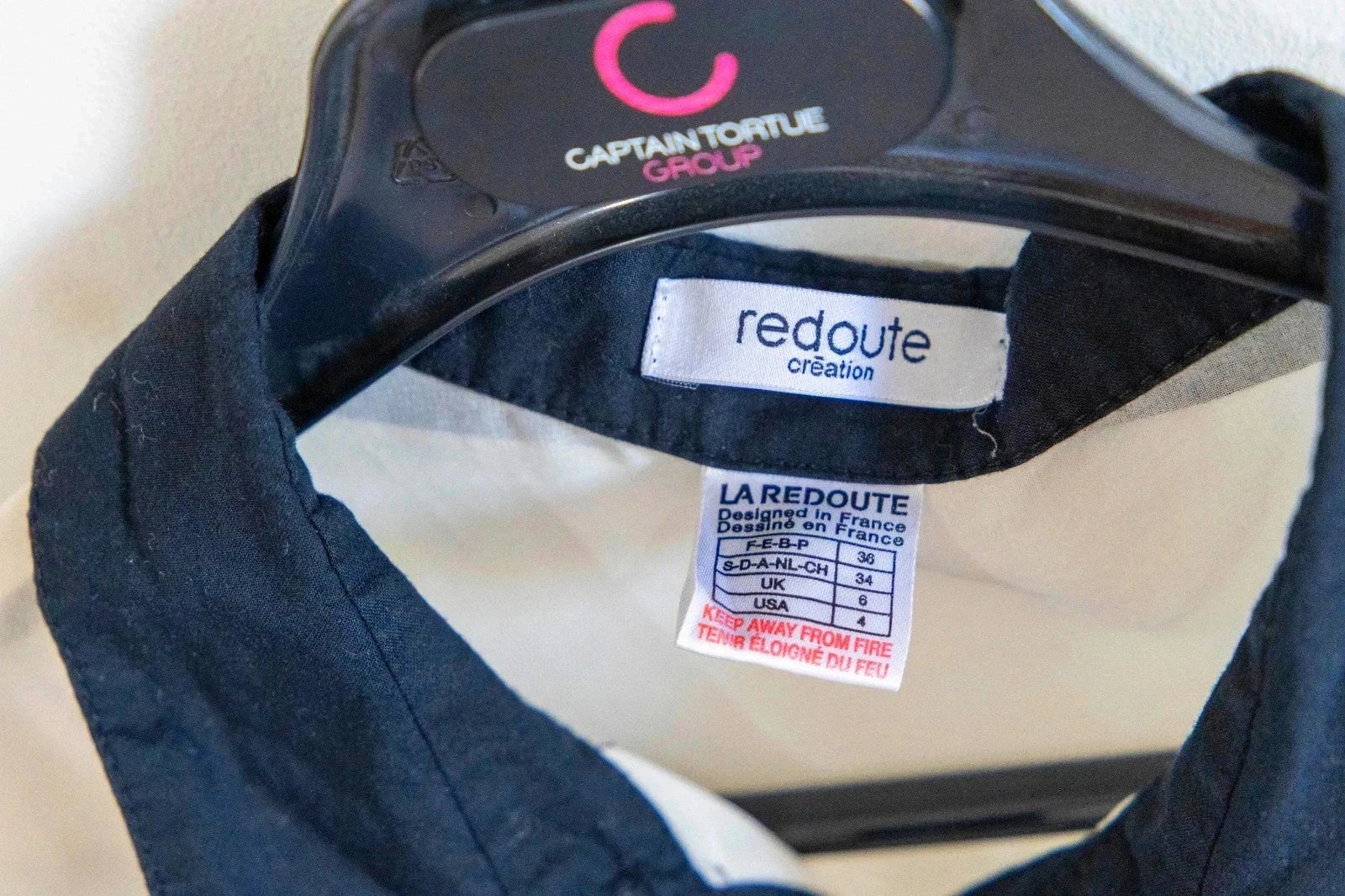 C50 camisa creme / preto La redoute 36 – photo 3